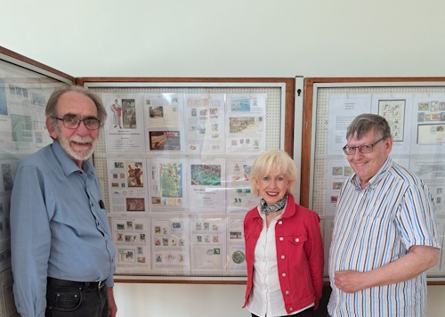 Heinz Wenz, Bürgermeisterin Monika Simshäuser und Klaus-Günter Tiede beim Mini-Wettbewerb v.l.n.r.